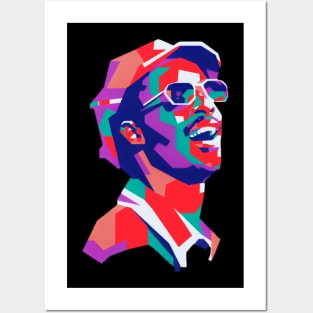 Stevie wonder WPAP Posters and Art